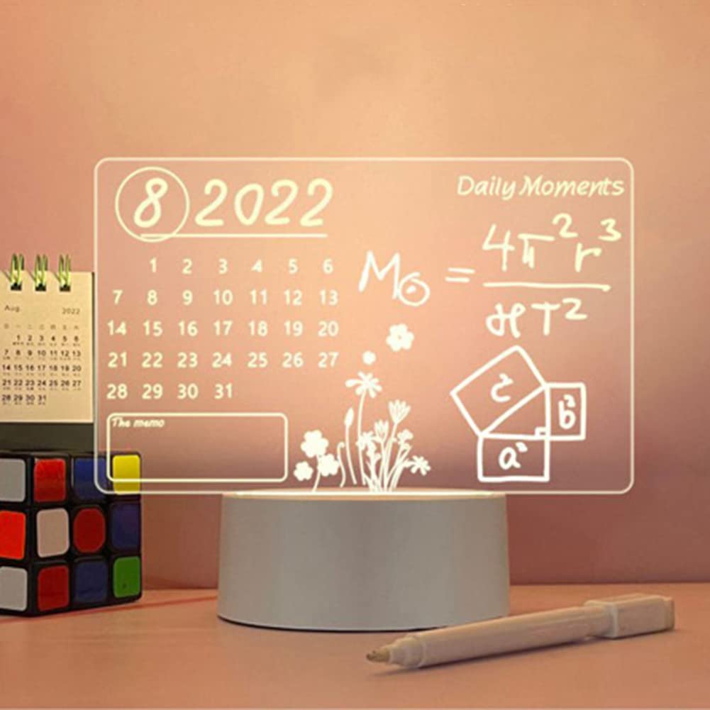LAMPARA CREATIVA TABLERO LED DE NOTAS